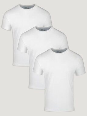 3-PACK FRESH CLEAN THREADS WHITE TEES Luxuriously soft T-Shirts